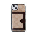 Classic iPhone Case With Wallet And Crossbody Strap White