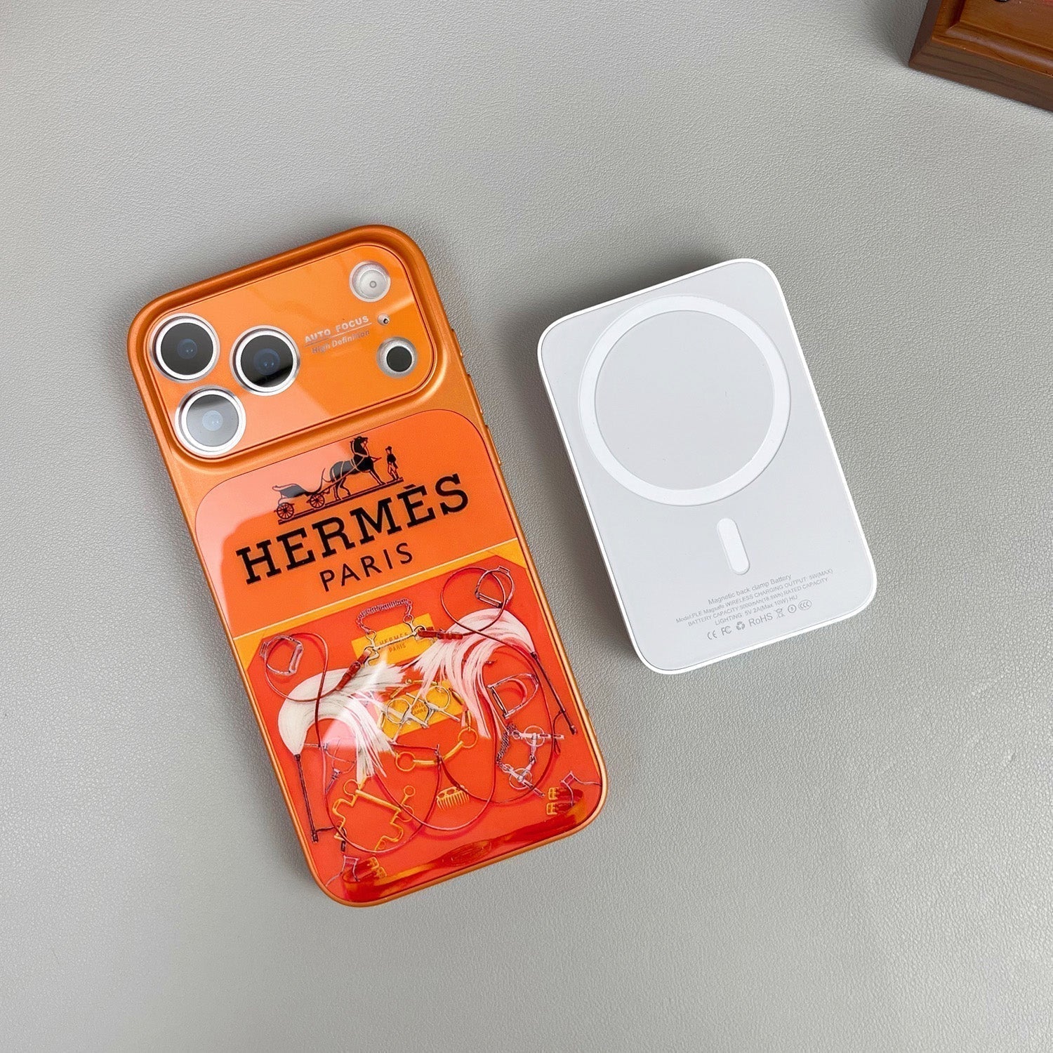 Luxury Orange Series iPhone Case – Premium Protective Phone Cover