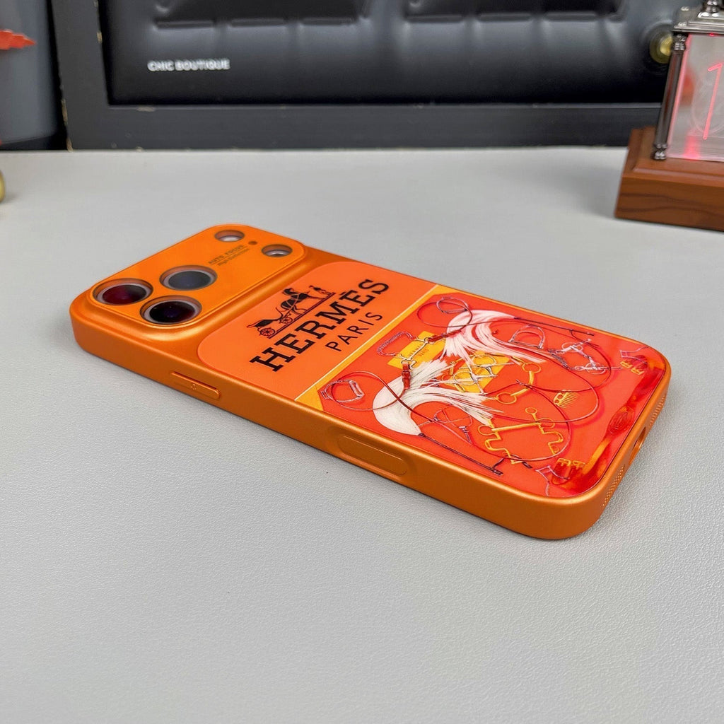 Luxury Orange Series iPhone Case – Premium Protective Phone Cover