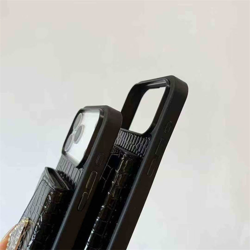Lux Apple Phone Case with Card Holder For iPhone 17 / 16 / 15 / 14