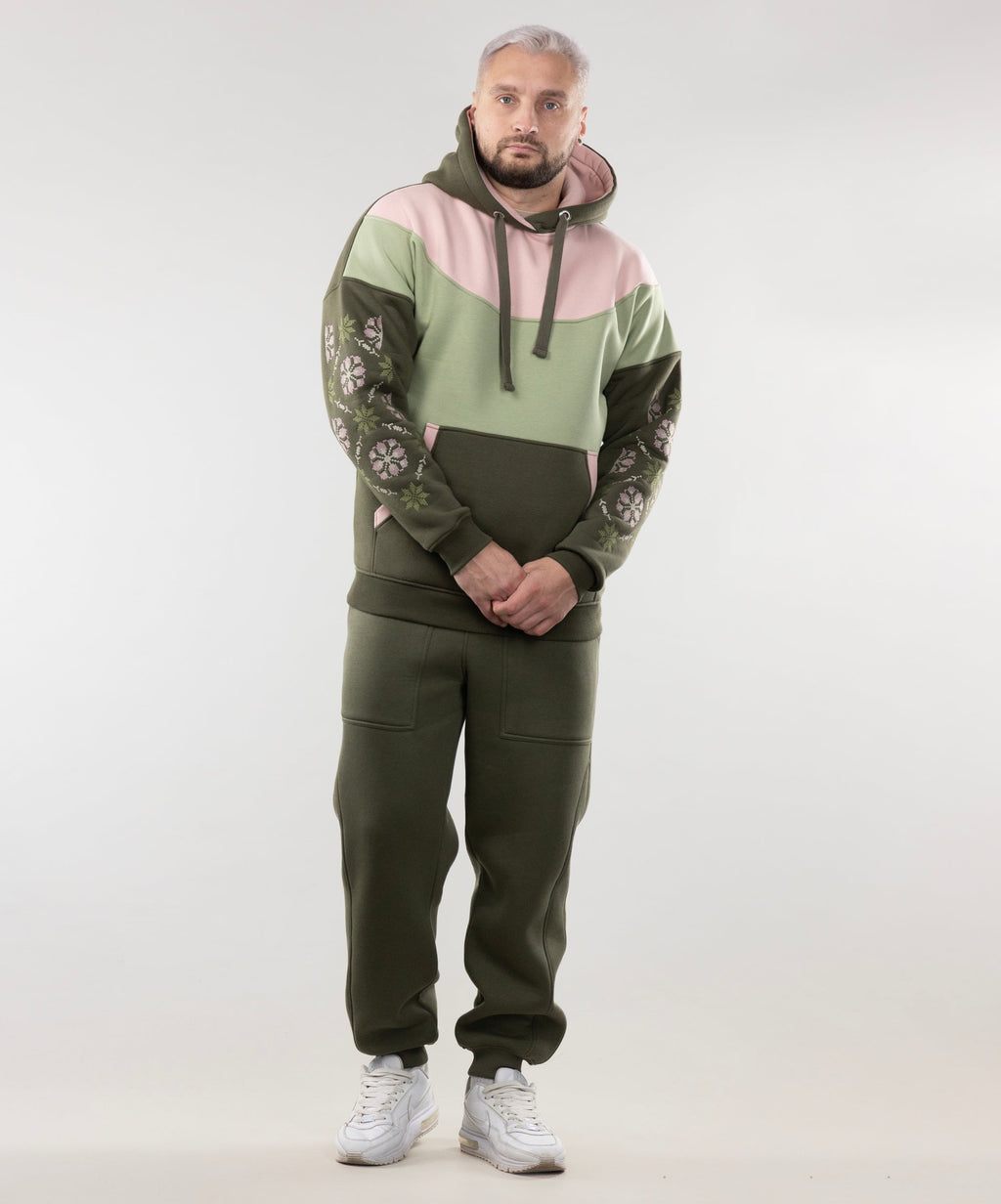 Warm Hoodie "Dnipro" and Warm Sweatpants For Men