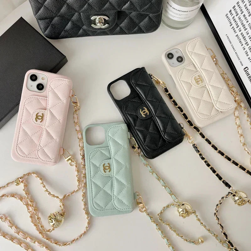 Genuine Leather Wallet Leather Crossbody Bag Apple iPhone Case