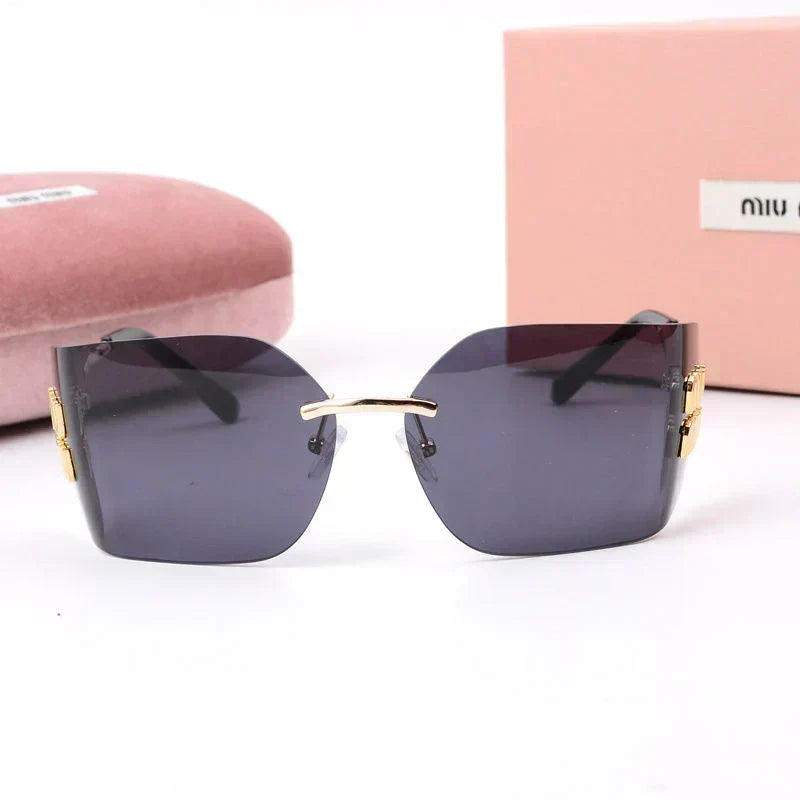 Fashionable Frameless Sunglasses – UV400 Protection Sunglasses