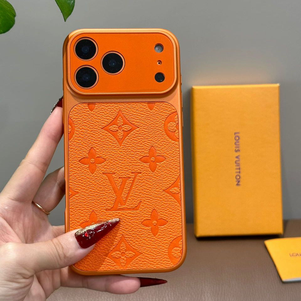 Orange Luxury Protective Case For iPhone 17 /16 /15 /14