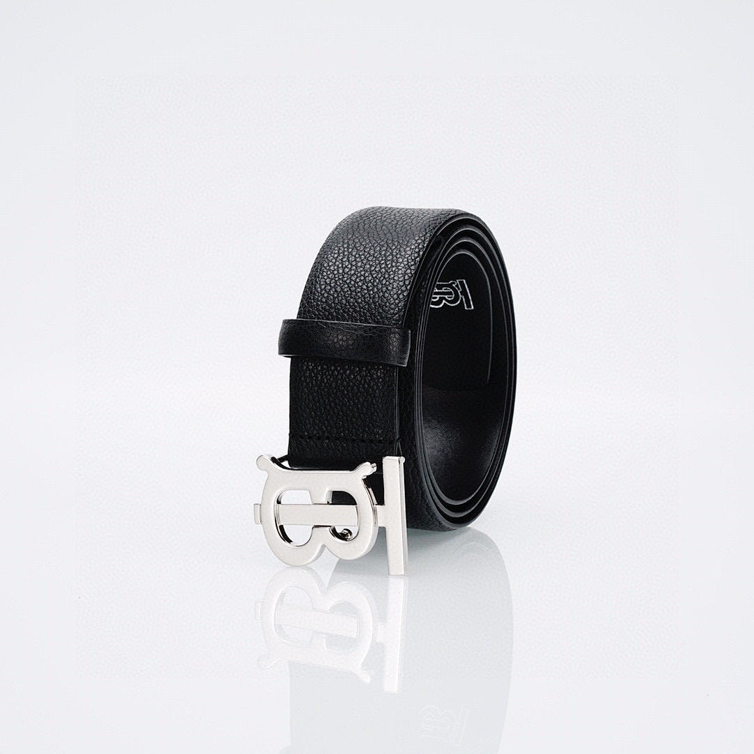 Belt with Silver Buckle – Premium Leather Belt