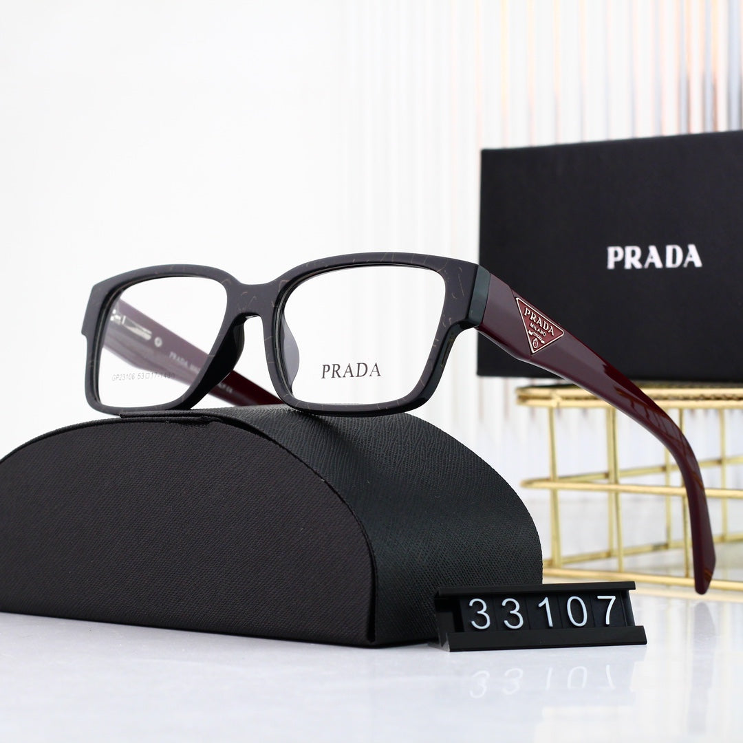 Classic Triangle Logo Square Glasses Sunglasses – Luxury Fashion Sunglasses