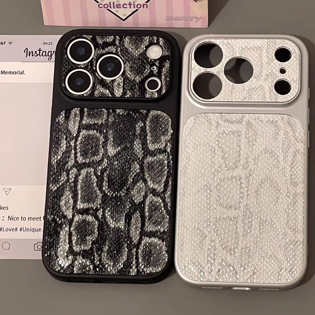 Luxury Snake Skin Texture iPhone Case – Elegant Everyday Protection