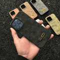 Classic Vintage Suede-Style iPhone Case – Slim Luxury Protective Cover